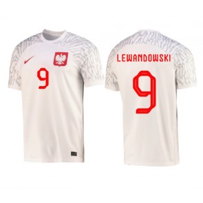Polen Robert Lewandowski #9 Replika Hjemmebanetrøje VM 2022 Kortærmet